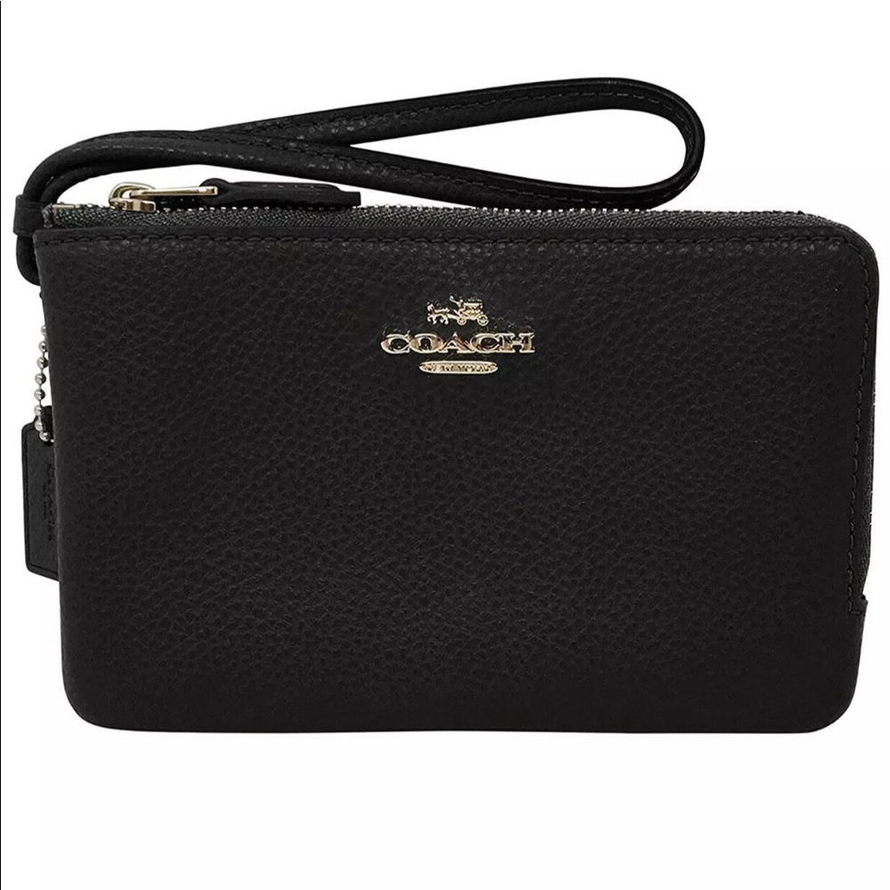 Coach Boom 02 Pebbled Leather Double Corner Zip